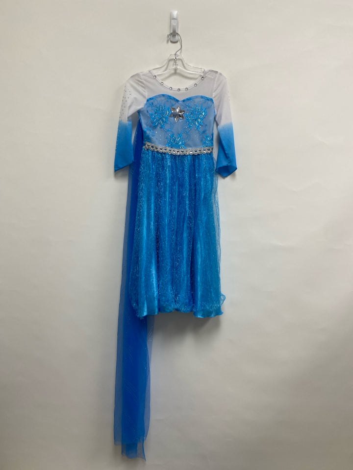 SIZE 6/7 White Turquoise Princess Girl&