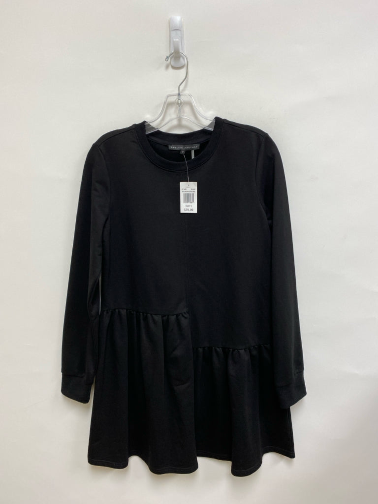 NWT English Factory Size S Black Long Sleeve Ladies Dress
