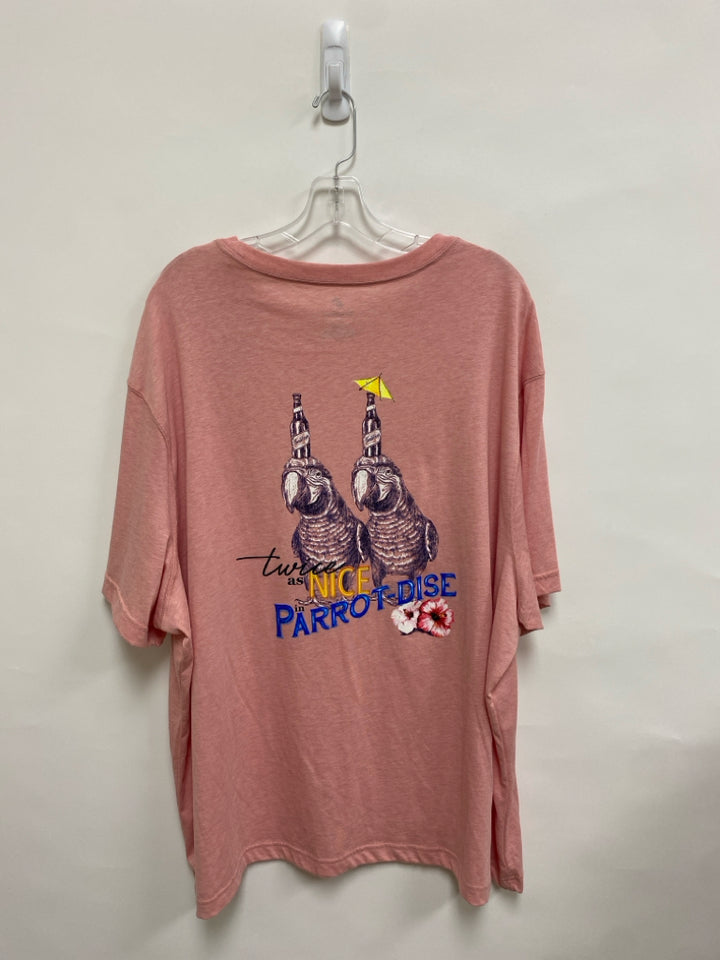 NWT Caribbean Size 2X Pink Parrot Men&