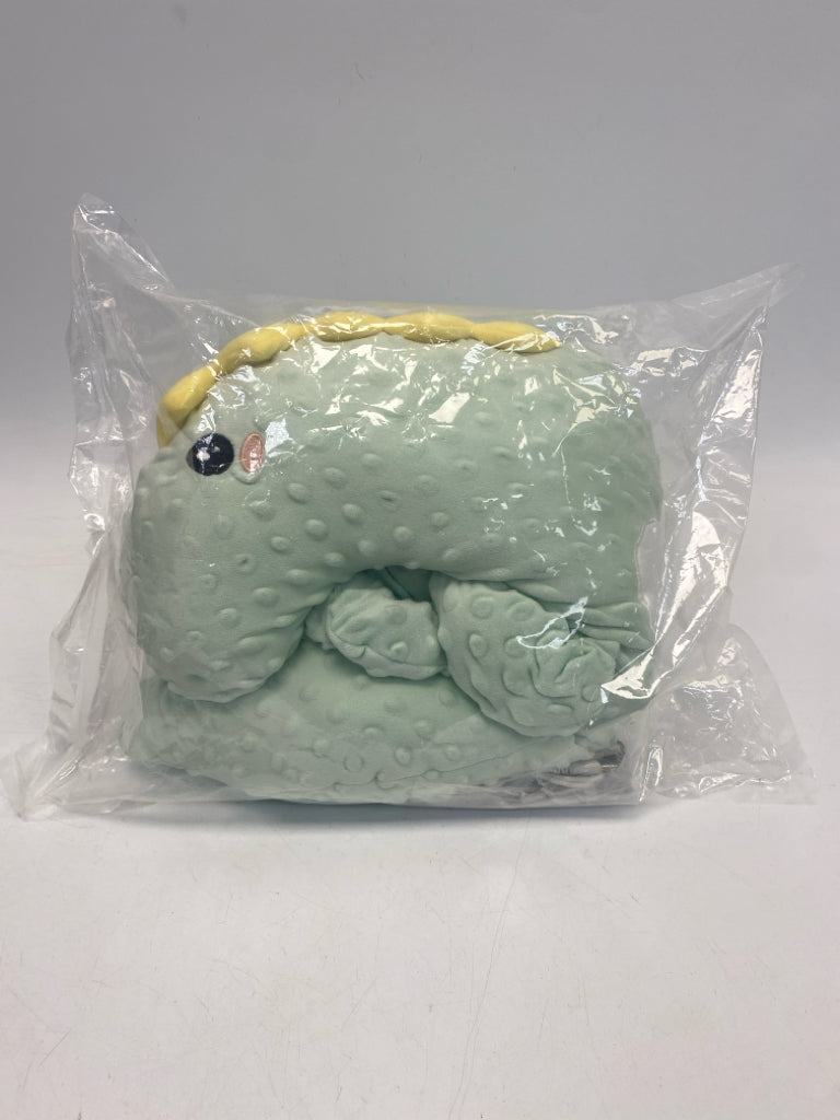 NEW/PKG SIZE Mint Green Yellow Dinosaurs Stuffed Misc. Baby Gift