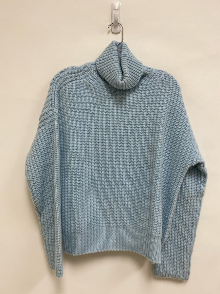 LA LIGNE Size S Light Blue Turtleneck Cashmere Ladies Sweater