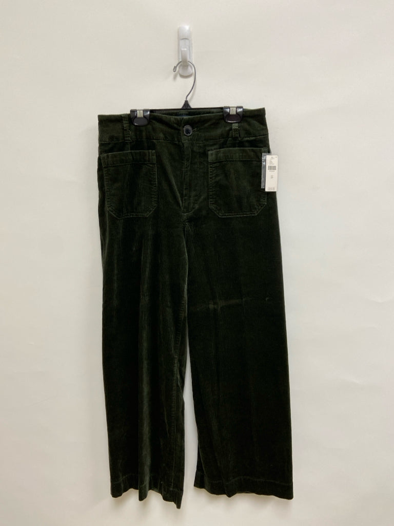 NWT Maeve Size 29 Dark Green Wide Leg Corduroy Ladies Pants