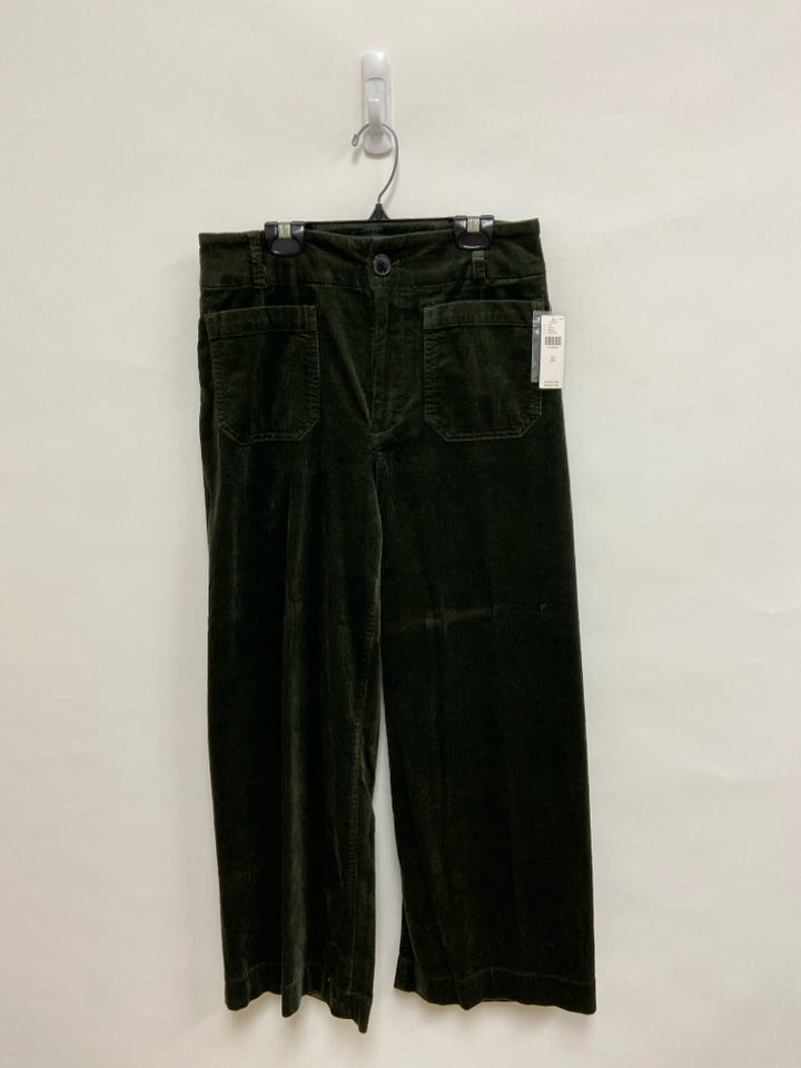 NWT Maeve Size 29 Dark Green Wide Leg Corduroy Ladies Pants