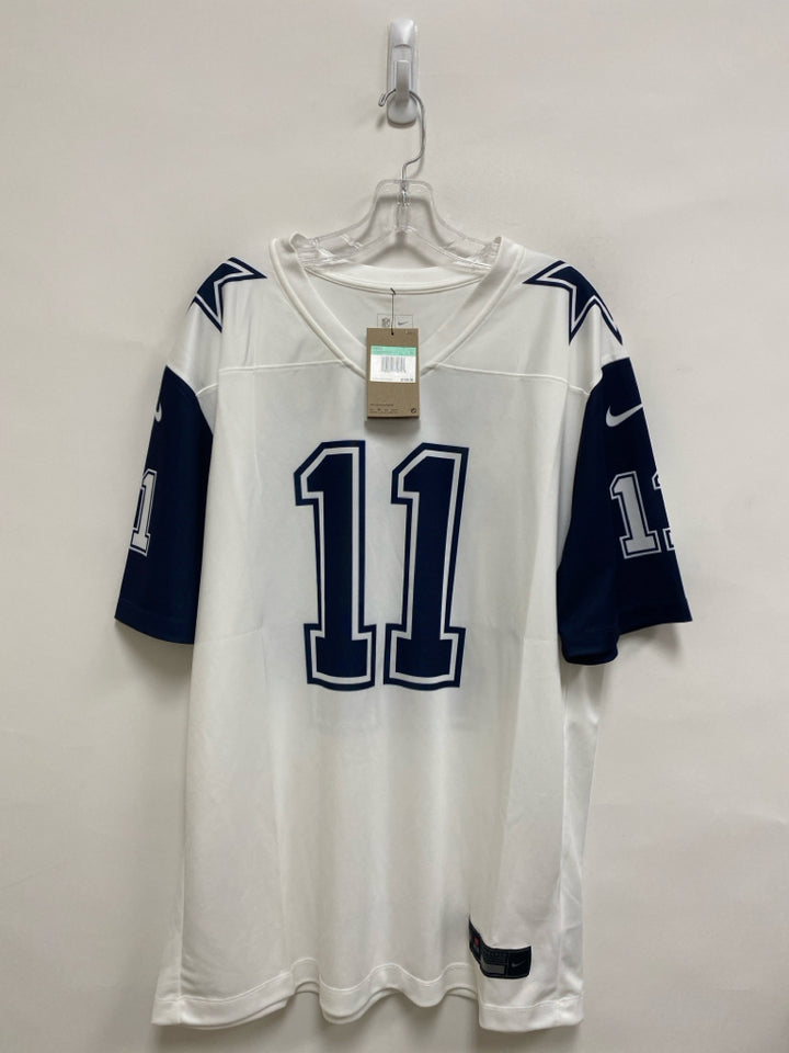 NWT Nike Size L White/Navy Men&