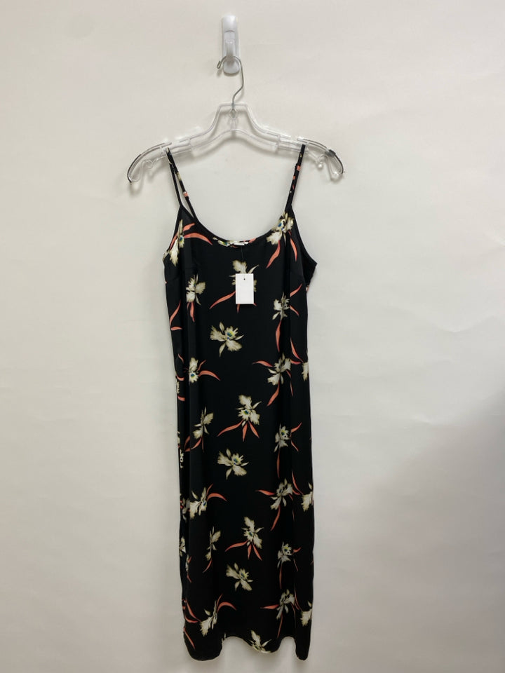 NWT J Crew Size XXS Black/Blue Coral Flowers Sleeveless Ladies Dress