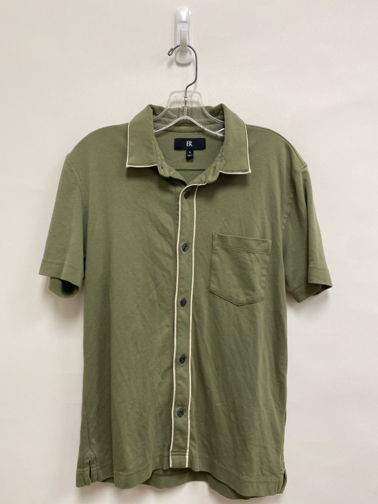 Banana Republic Size S Sage Cream Trimmed Button Up Men&