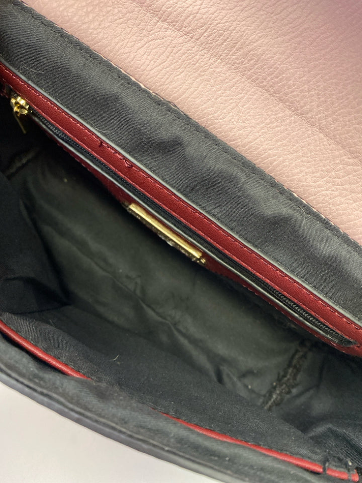 Mia K. Collection Pink Burgundy Handbag