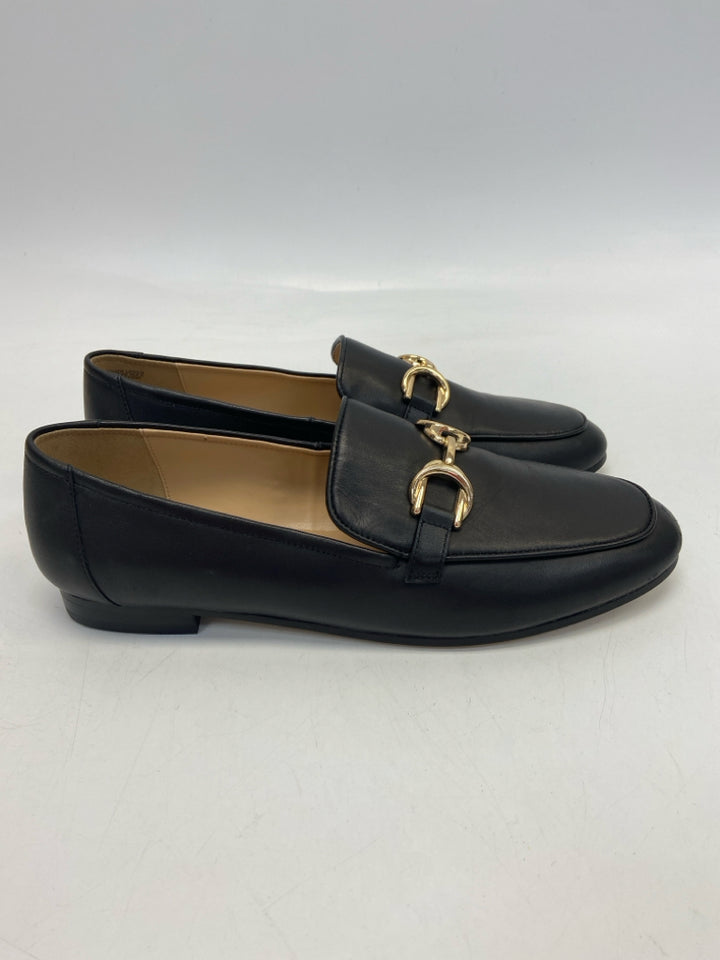 Ann Taylor  Size 11 Black Gold Link Flats