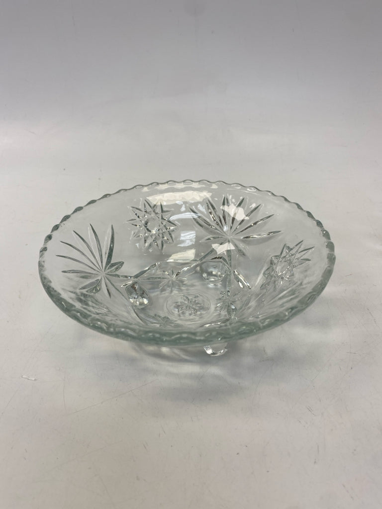 Clear Stars Glass Candy Container