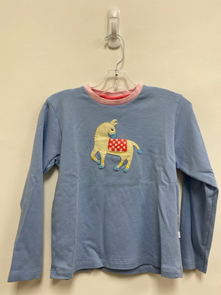 Bella Bliss SIZE 6 Powder Blue Cream Horses Girl&