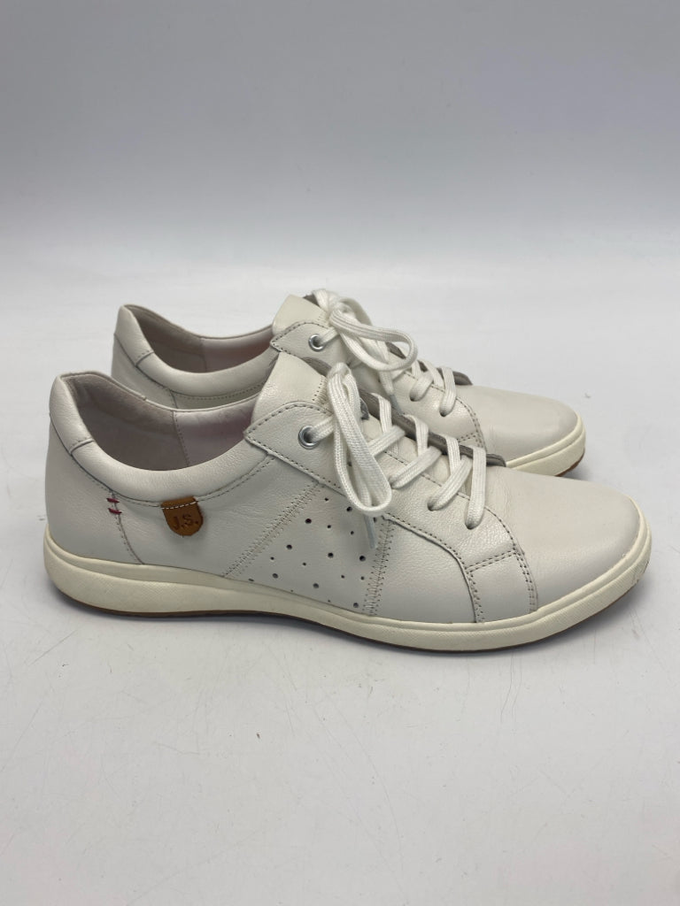 Josef Seibel  Size 39 White Lace-up Leather Sneakers