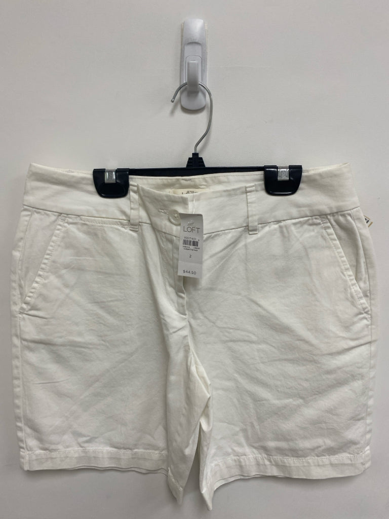 NWT LOFT Size 2 White Ladies Shorts