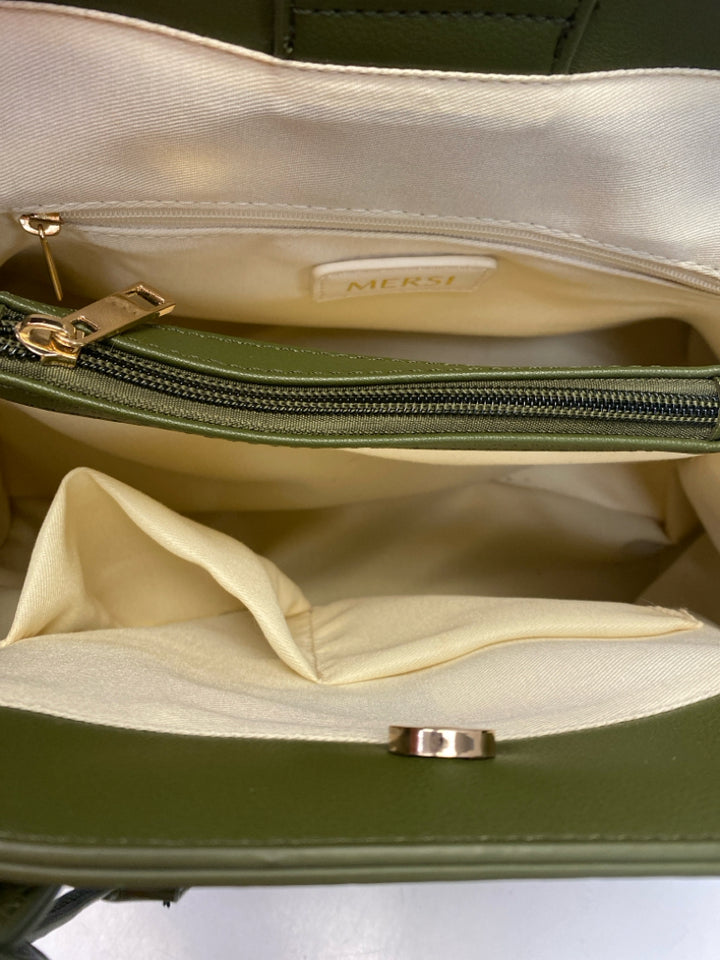 Mersi Dark Olive Handbag