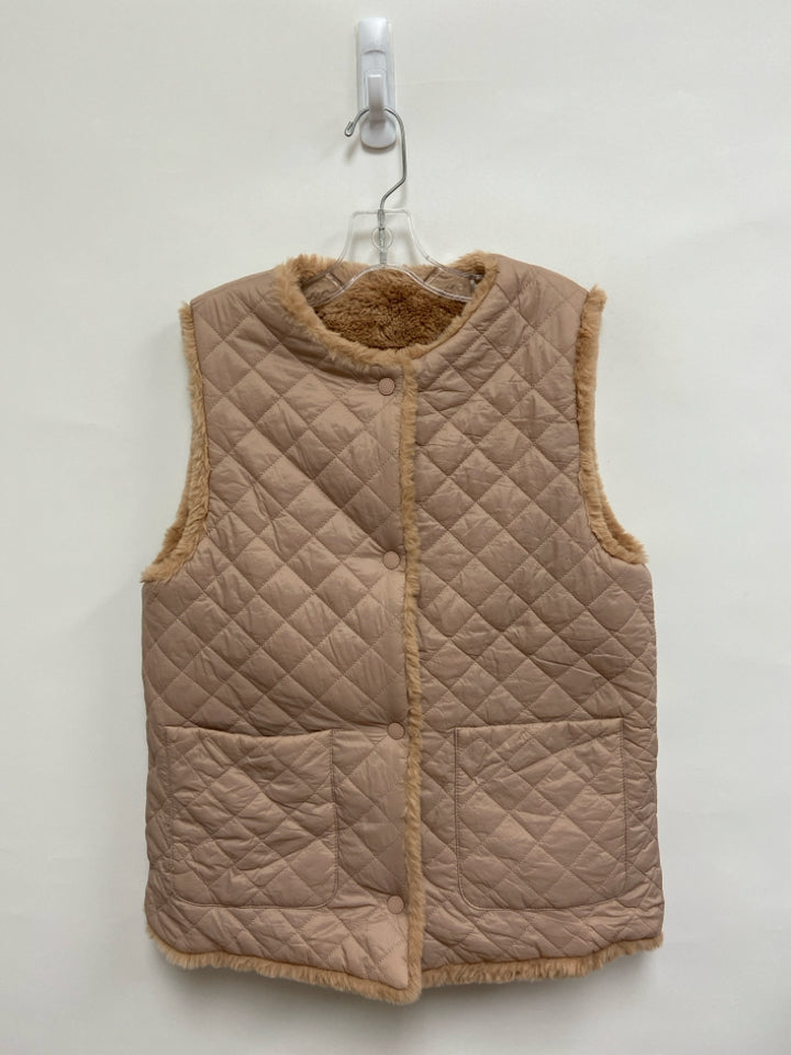 Zara SIZE 13/14 Dusty Rose Reversible Faux Fur Girl&