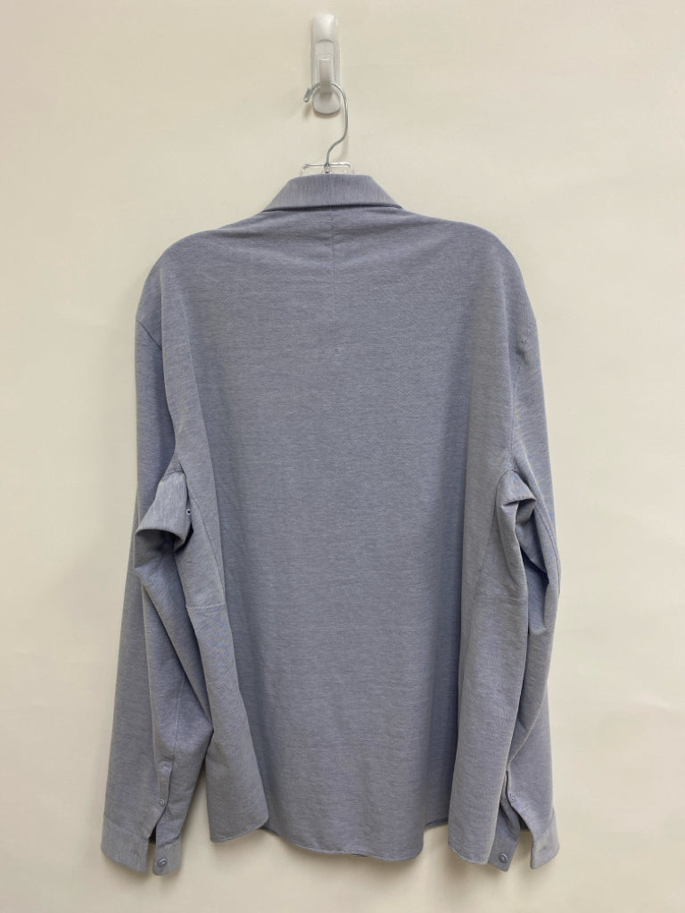 Lululemon Size XXL Dusty Blue Button Up Men&
