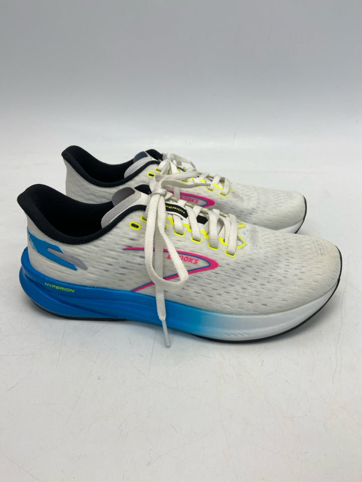 NWOT Brooks  Size 8.5 White Pink/Blue Lace-up Sneakers