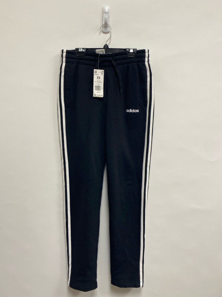 NWT Adidas Size XS Black White Striped Athletic Pants
