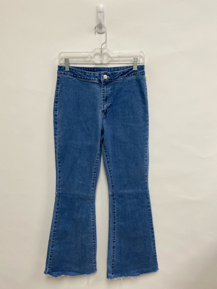 LE LIS Size M Light Blue Flared Ladies Jeans