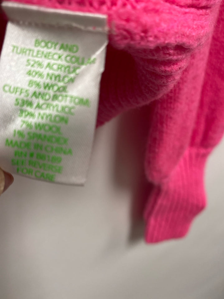 LILLY PULITZER Size XS Neon Pink Cowl Neck Ladies Sweater