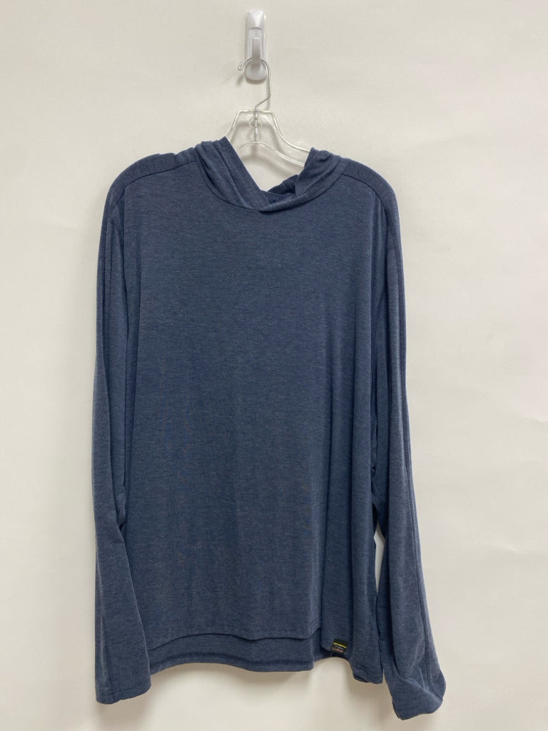 L L Bean Size XXL Navy Mottled Hooded Men&