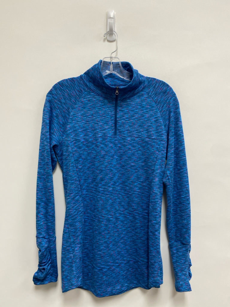 Columbia Size M Blue Pink Streaked Athletic Top