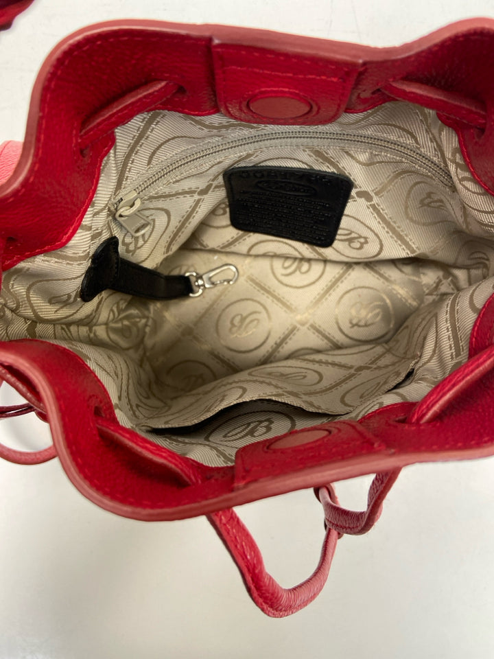 Brighton Red Drawstring(s) Crossbody
