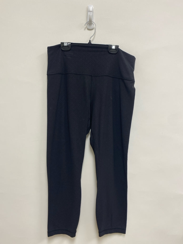 Lululemon Size 14 Black Ladies Leggings