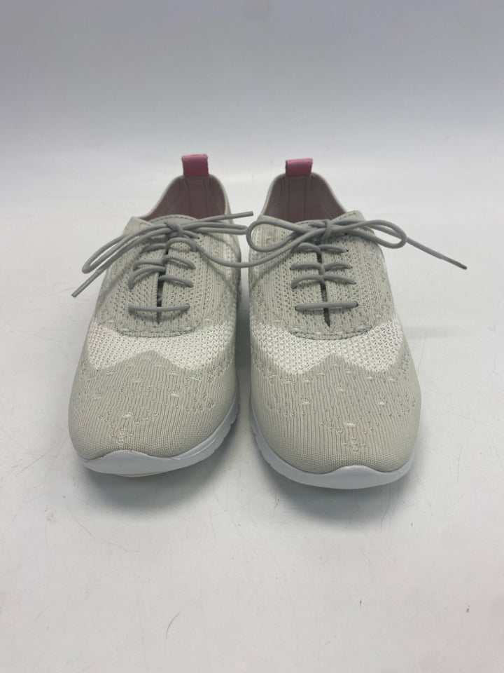 Cole Haan US Shoe Size 10 Gray Lace-up Knit Sneakers