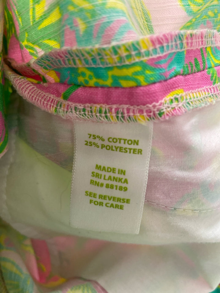 LILLY PULITZER Size 2 Pink Green/Yellow Ladies Shorts