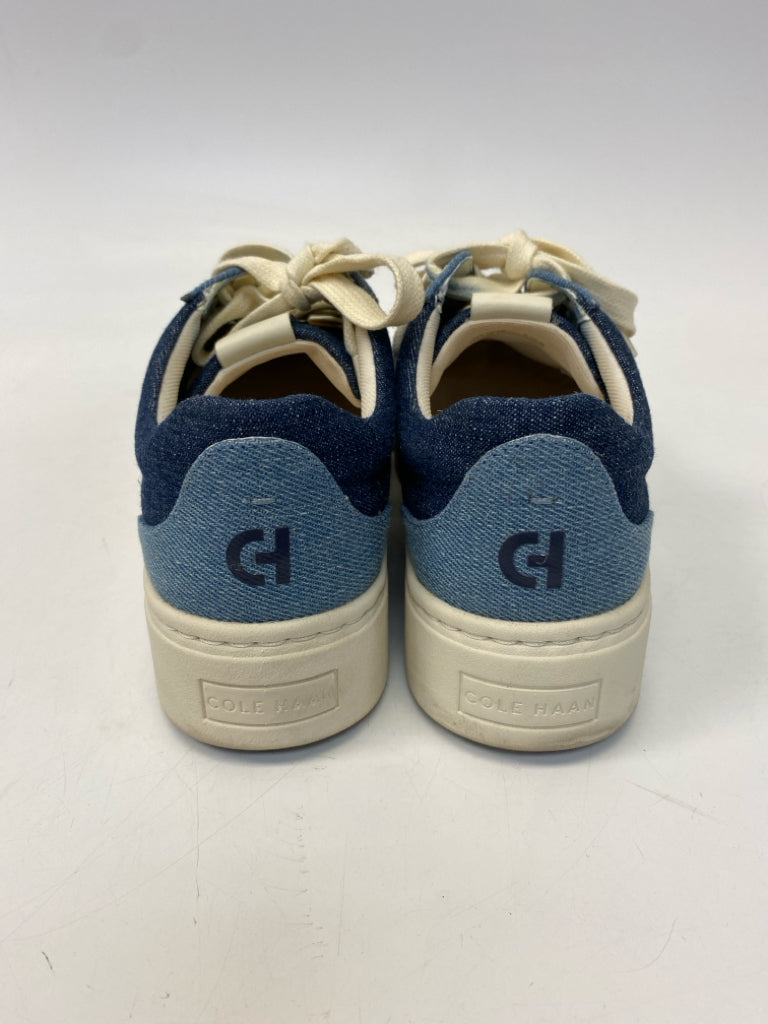 Cole Haan  Size 7.5 Denim Lace-up Fabric Sneakers