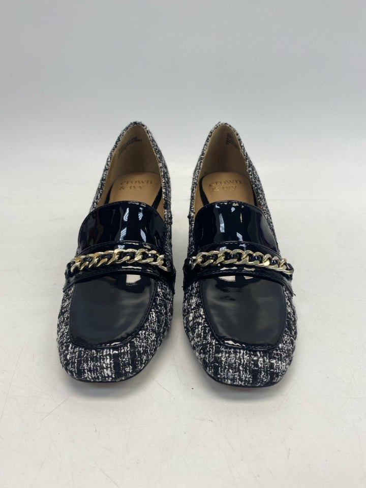 Crown &amp; Ivy US Shoe Size 8 Black White Heels
