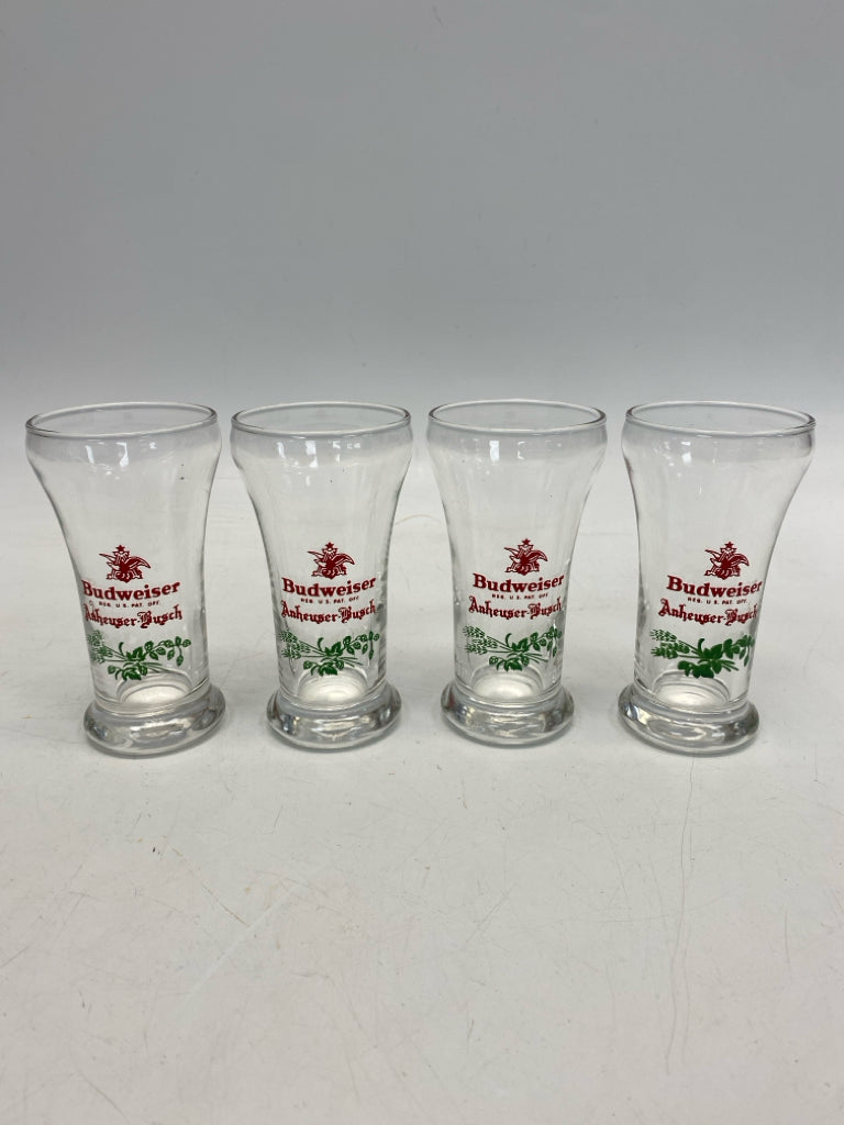 Clear Red/Green Glassware