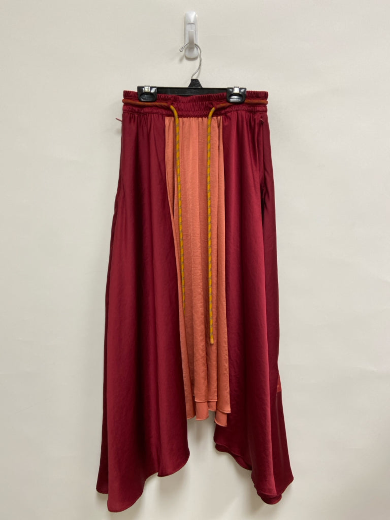 Lululemon Size XS Burgundy Dark Coral Satin Ladies Skirt