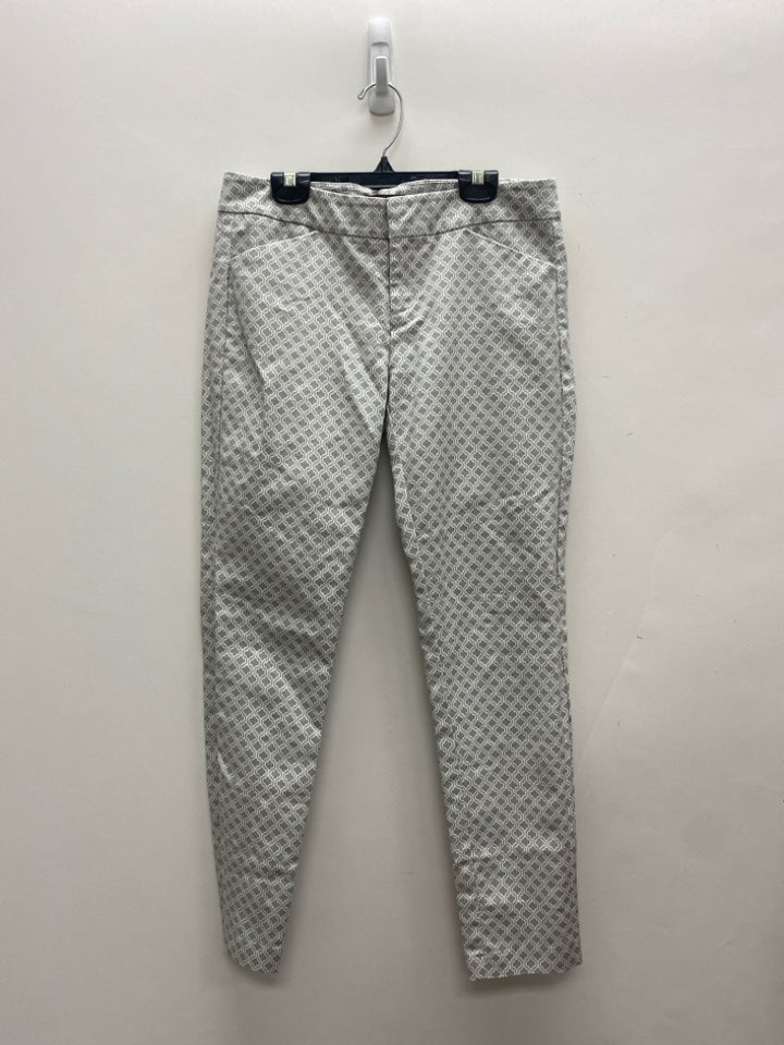 Crosby Size 4 Gray White Print Ladies Pants