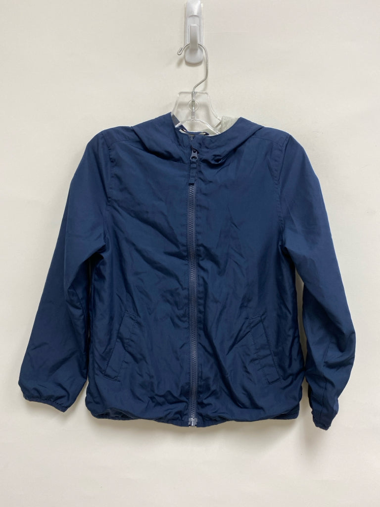 The Place SIZE 7/8 Navy Zip Down Hooded Boy&