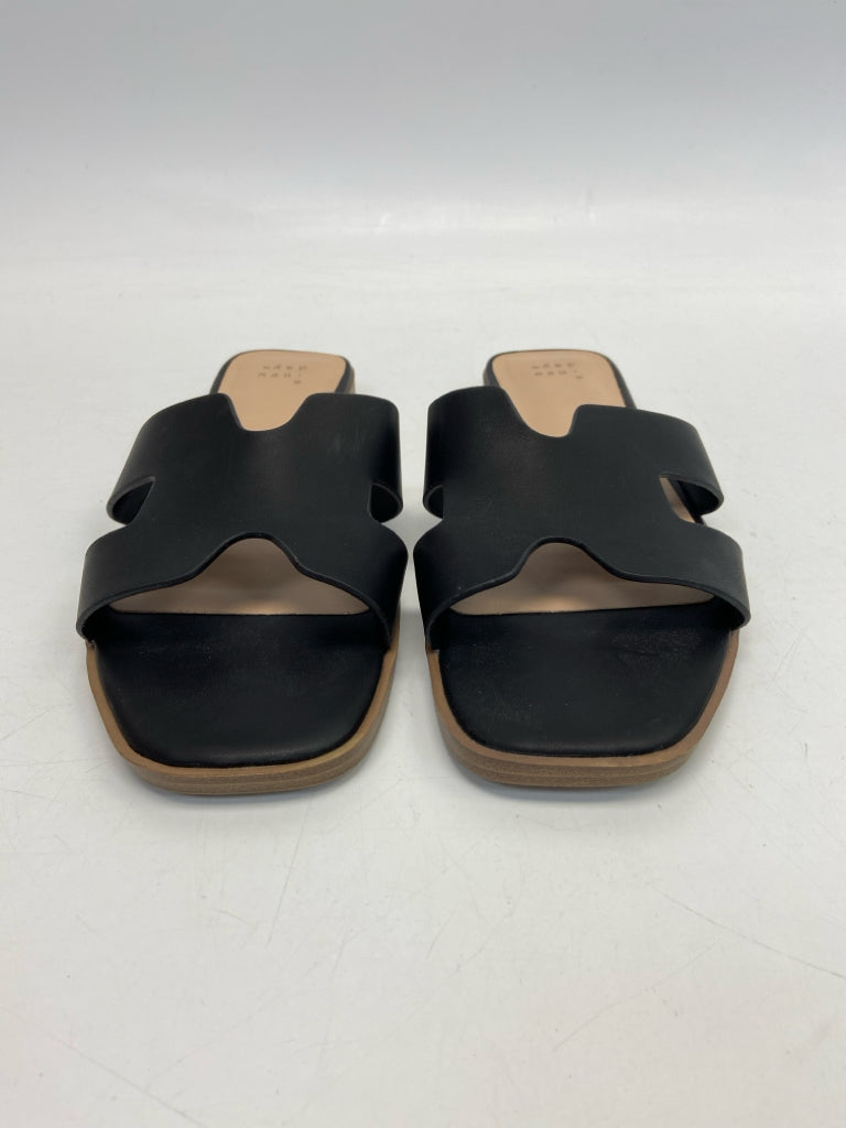 a new day  Size 8.5 Black Sandals