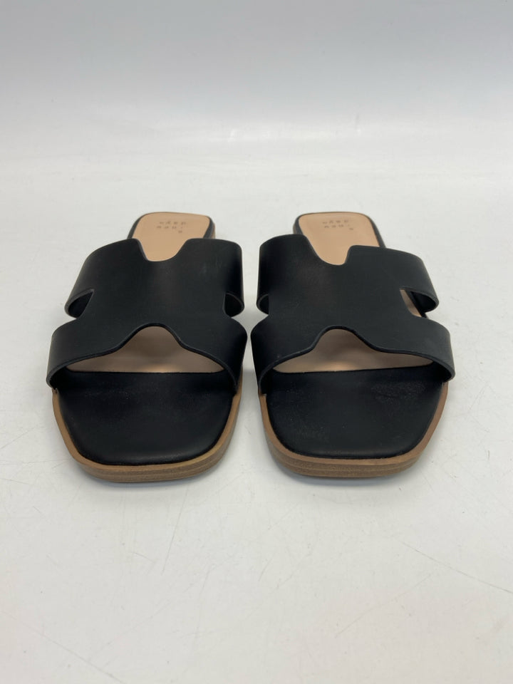 a new day  Size 8.5 Black Sandals