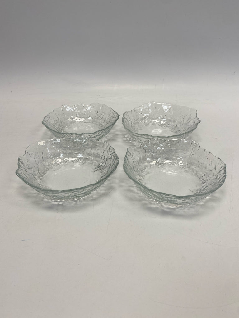 Clear Grapes Glass Bowl(s)
