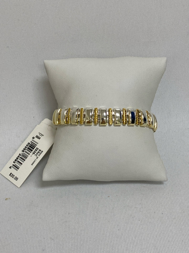 NWT Napier Silver Color Gold Color Bracelet
