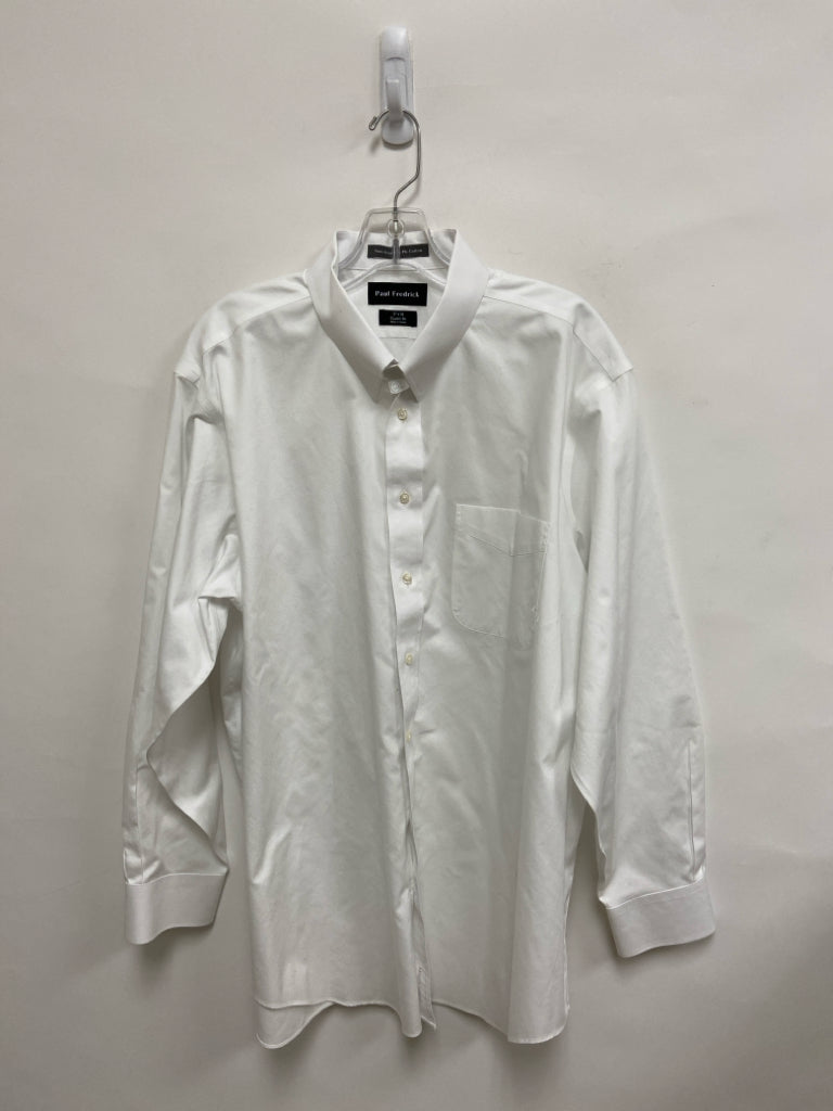 Paul Fredrick Size 17 White Button Up Men&