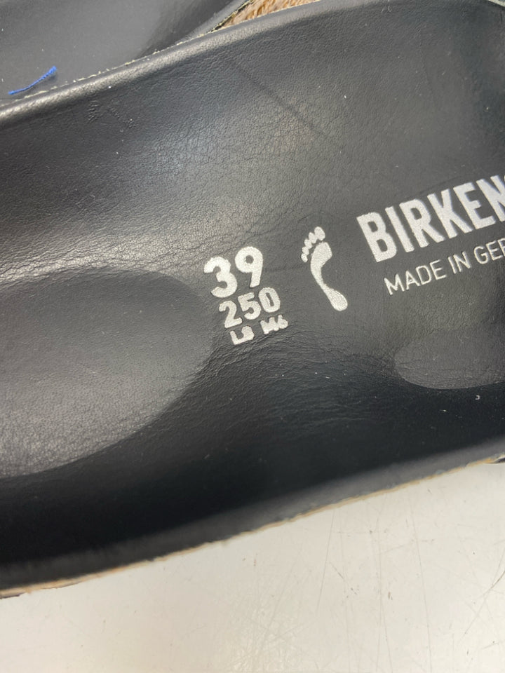 Birkenstock  Size 8 Black Silver Buckle(s) Sandals
