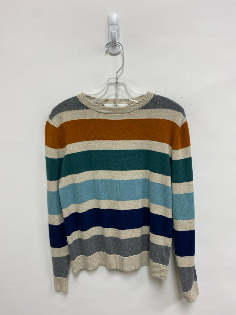 H&amp;M SIZE 8/10 Gray Beige/Multi Stripe Boy&