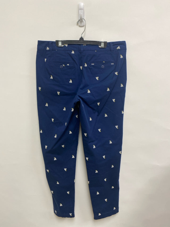 Talbots Size 8 Navy White Boats Ladies Pants