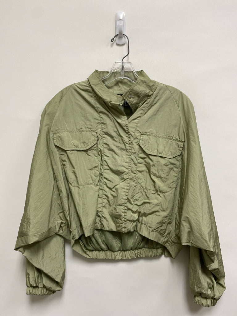 Forever 21 Size S Sage Crinkle Button Up Ladies Jacket