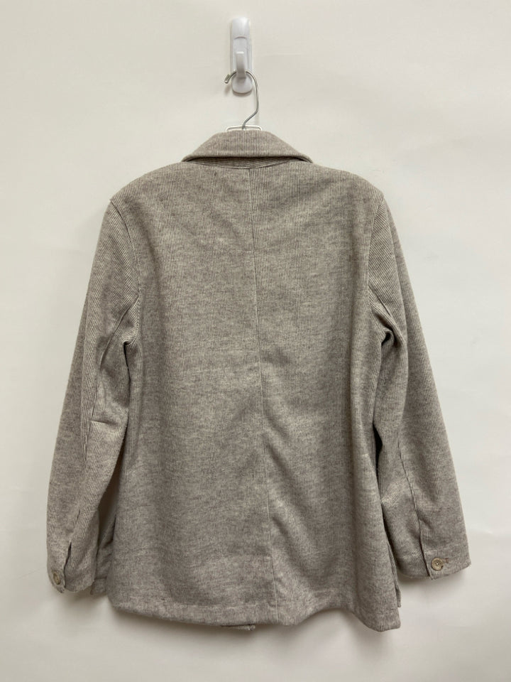 Pilcro Size M Beige Cream Stripes Button Up Ladies Jacket