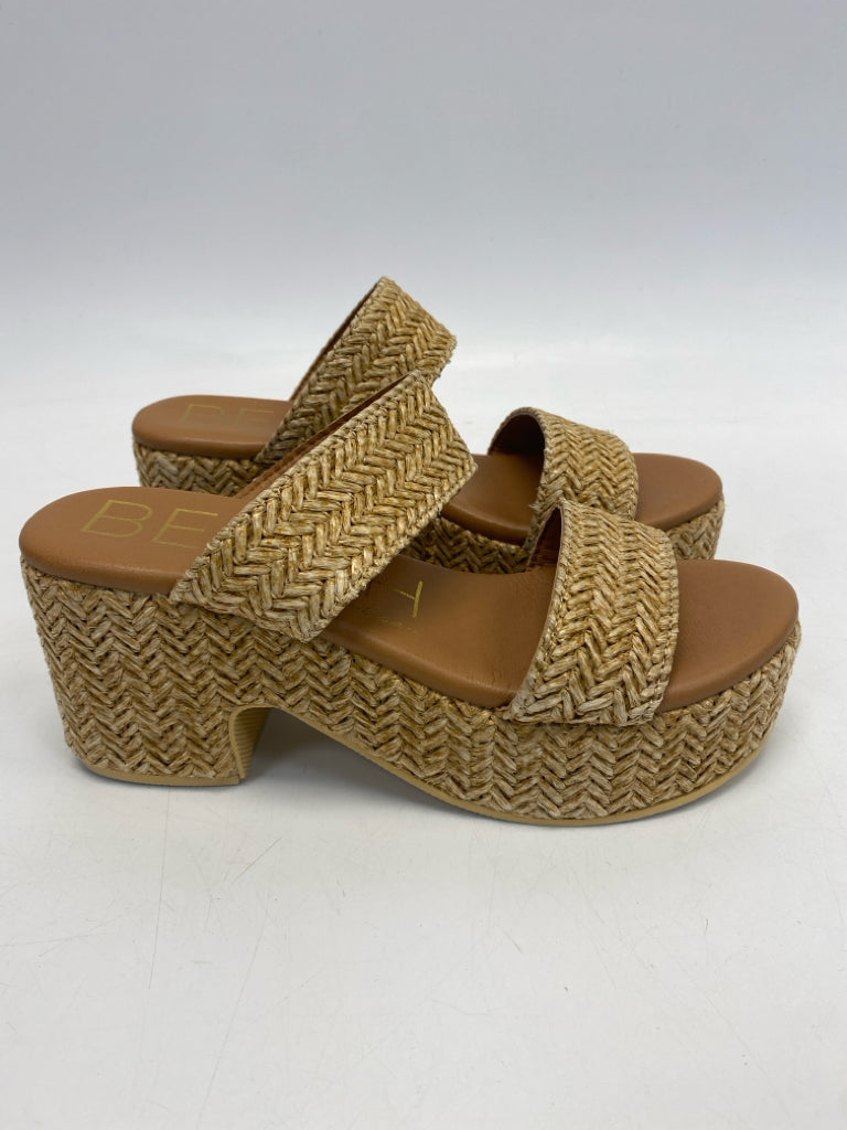 NWOT Beach by Matisse Size 8 Brown Woven Sandals