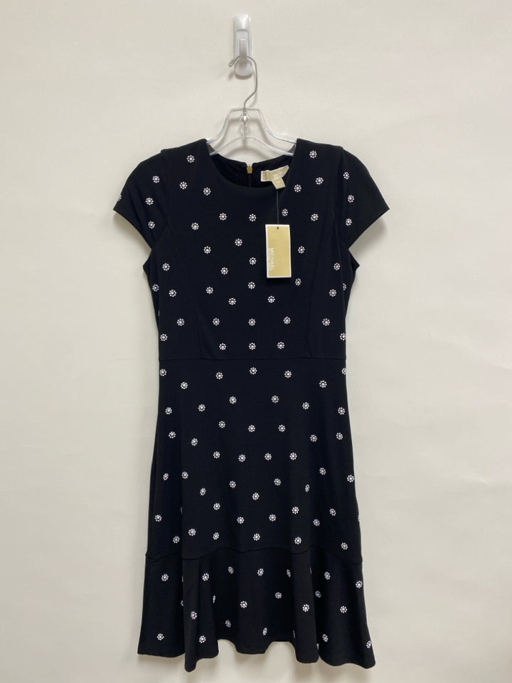 NWT Michael Kors Size XS Black White Flowers Ladies Dress