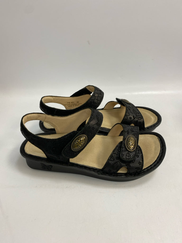 Alegria  Size 36 Black Sandals