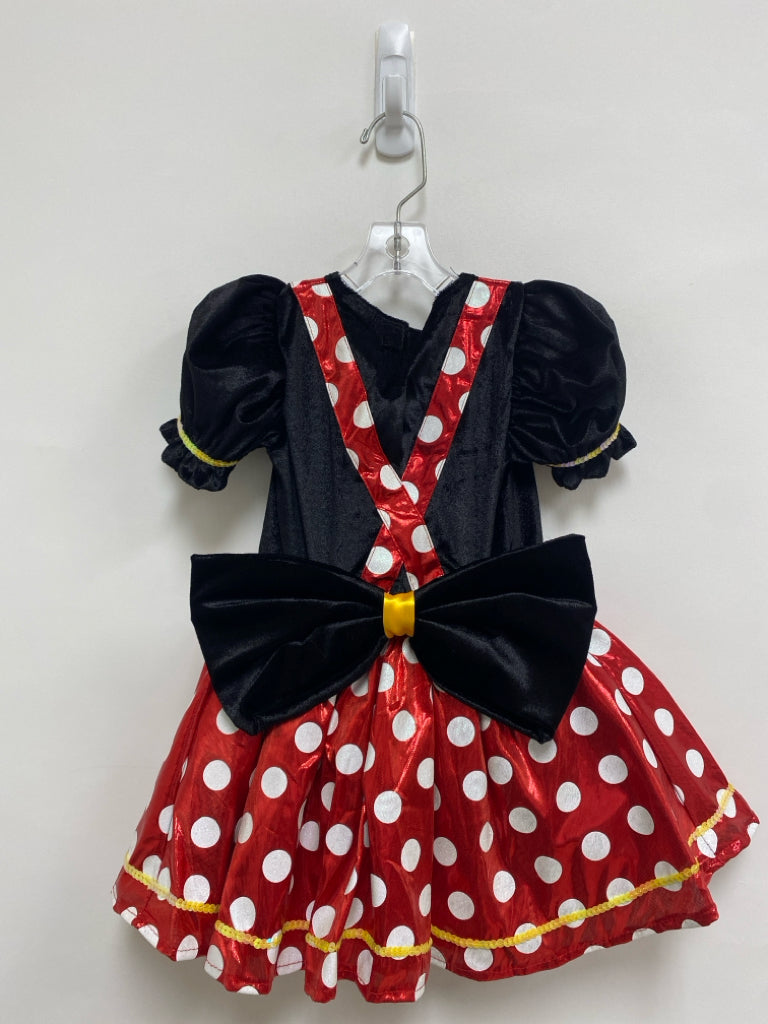 Disney SIZE 3/4T Black Red/White Minnie Mouse Girl&