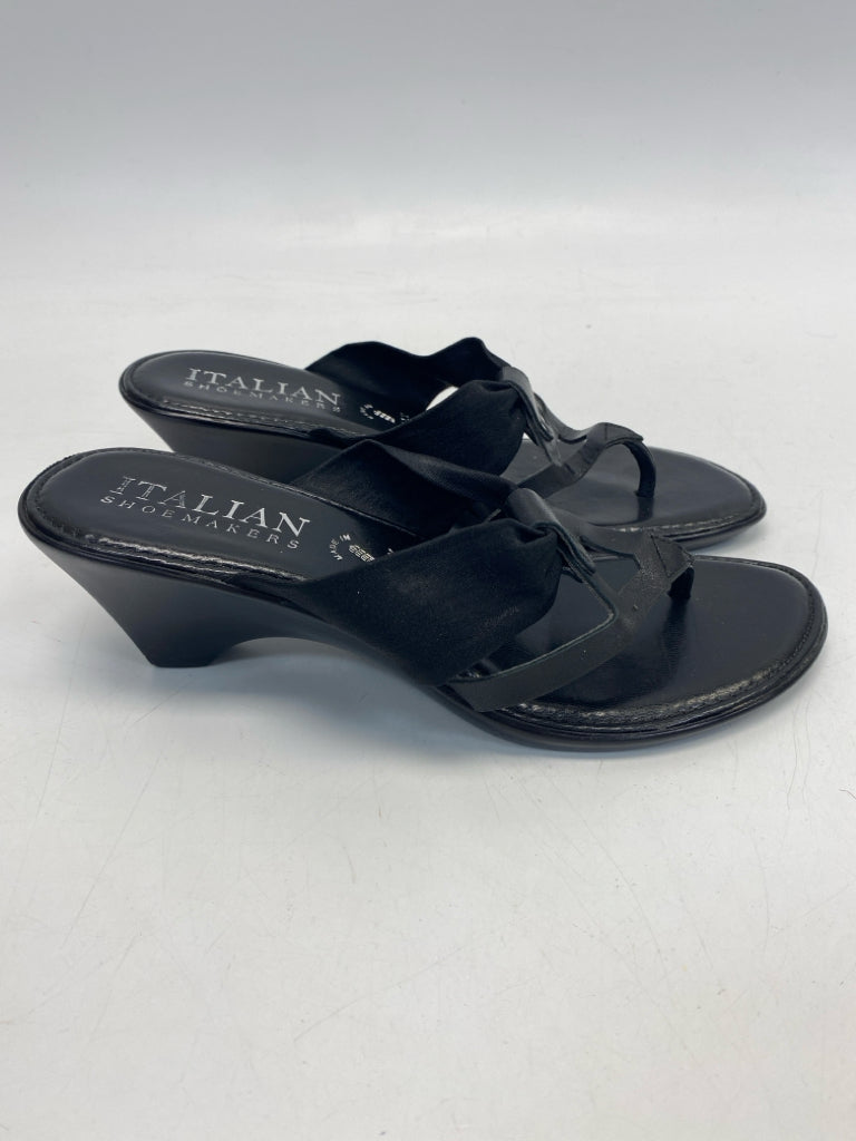 ItalianShoemaker  Size 7 Black Sandals